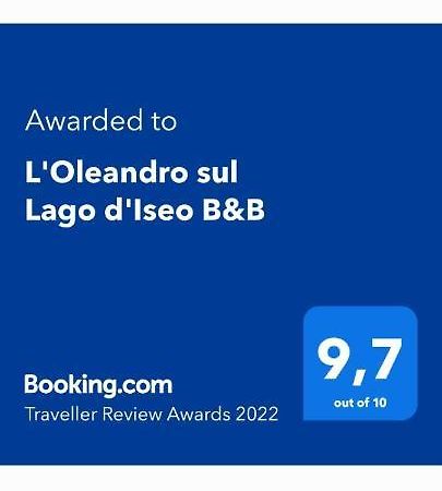 L'Oleandro Sul Lago D'Iseo B&B Sulzano Zewnętrze zdjęcie